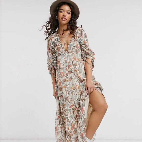 Free People Earthfolk Floral Maxi Dress - Picture 1 of 13